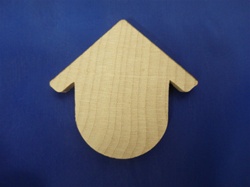 CO-BH9 CUTOUT BIRDHOUSES 1-7/8" WIDE X 3-1/8" HEIGHT 1/4" THICK