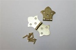 HINGE BUTTERFLY BRASS PLATED 1-3/8" X 2-1/2"