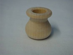CANDLE CUPS SPITTOON   1" DIA 1"  TALL 1/2" HOLE