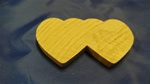 DH-14 DOUBLE HEARTS LARGE 2-3/4" X 1-1/2"" X 1/4" THICK