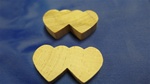 DHM-14 DOUBLE HEARTS MEDIUM 1-3/4" X 1" X 1/4" THICK