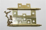 HINGE NON MORTISE BRASS PLATED W/FINIAL 2-1/2"