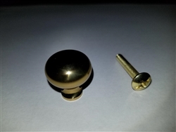 3/4" Solid Brass Knob