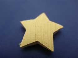 SS-2S138 SCULPTURED STARS 2 SIDED 1-3/8"